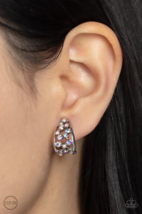 Paparazzi Accessories: Extra Effervescent - Multi Iridescent Clip-On Earrings