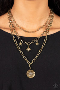 Paparazzi Accessories: Under the Northern Lights - Brass Necklace