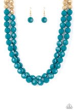 Load image into Gallery viewer, Paparazzi Accessories: Greco Getaway Necklace &amp; Grecian Glamour Bracelet - Green Acrylic SET