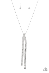 Paparazzi Accessories: Out of the SWAY - White Rhinestone Necklace - Life of the Party