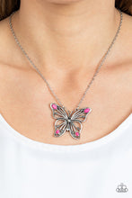 Load image into Gallery viewer, Paparazzi Accessories: Badlands Butterfly - Pink Necklace