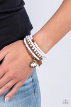 Load image into Gallery viewer, Paparazzi Accessories: Epic Escapade - White Bracelet