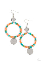 Load image into Gallery viewer, Paparazzi Accessories: Cayman Catch - Orange Seed Bead Earrings