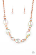 Load image into Gallery viewer, Paparazzi Accessories: Prismatic Magic Necklace &amp; Iridescent Illusions Bracelet - Copper SET