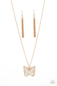 Paparazzi Accessories: Gives Me Butterflies - Gold Necklace