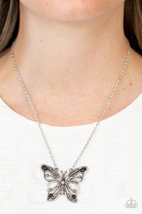 Paparazzi Accessories: Badlands Butterfly - Black Necklace