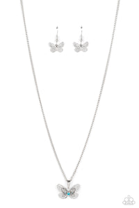 Paparazzi Accessories: High-Flying Fashion - Blue Butterfly Necklace