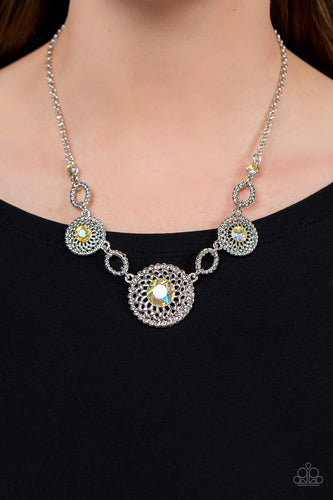 Paparazzi Accessories: Cosmic Cosmos - Yellow Iridescent Necklace