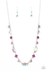 Paparazzi Accessories: Irresistible HEIR-idescence - Pink Iridescent Necklace