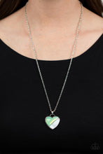 Load image into Gallery viewer, Paparazzi Accessories: Nautical Romance - Green Heart Necklace
