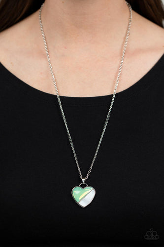 Paparazzi Accessories: Nautical Romance - Green Heart Necklace