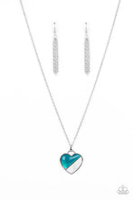 Load image into Gallery viewer, Paparazzi Accessories: Nautical Romance - Blue Heart Necklace