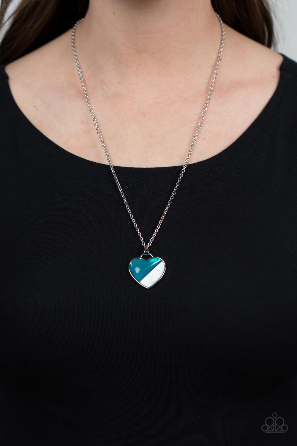 Paparazzi Accessories: Nautical Romance - Blue Heart Necklace