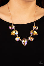 Load image into Gallery viewer, Paparazzi Accessories: Otherworldly Opulence - Multi Glittery Iridescent Teardrop Necklace