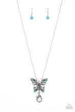Load image into Gallery viewer, Paparazzi Accessories: Badlands Butterfly - Blue Lanyard
