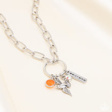 Load image into Gallery viewer, Paparazzi Accessories: Inspired Songbird - Orange Iridescent Inspirational Necklace