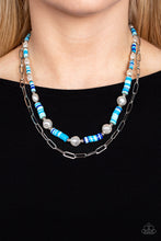 Load image into Gallery viewer, Paparazzi Accessories: Tidal Trendsetter - Blue Necklace