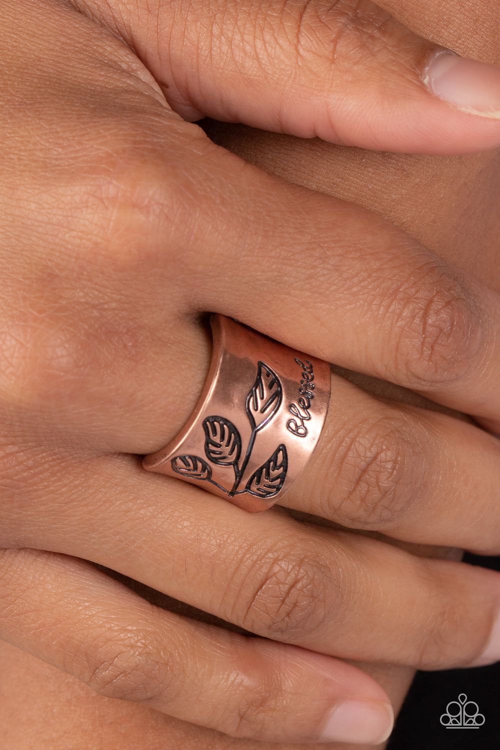 Paparazzi Accessories: Blessed with Bling - Copper Inspirational Ring