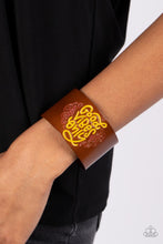 Load image into Gallery viewer, Paparazzi Accessories: Easy Energy - Yellow Inspirational Bracelet