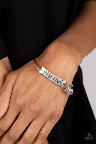 Paparazzi Accessories: Fearless Fashionista - Purple Inspirational Bracelet