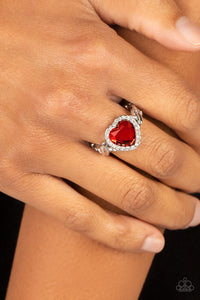 Paparazzi Accessories: Committed to Cupid - Red Ring