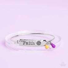 Load image into Gallery viewer, Paparazzi Accessories: Flirting with Faith - Purple Inspirational Bracelet