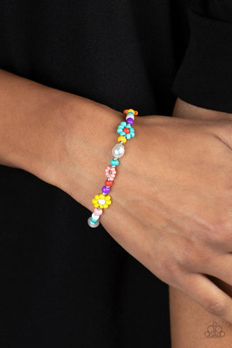 Paparazzi Accessories: Groovy Gerberas - Multi Seed Bead Bracelet