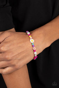 Paparazzi Accessories: Groovy Gerberas - Pink Seed Bead Bracelet