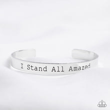 Load image into Gallery viewer, Paparazzi Accessories: I Stand All Amazed - Silver Inspirational Bracelet
