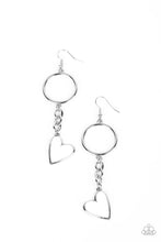 Load image into Gallery viewer, Paparazzi Accessories: Don’t Miss a HEARTBEAT - White Heart Earrings