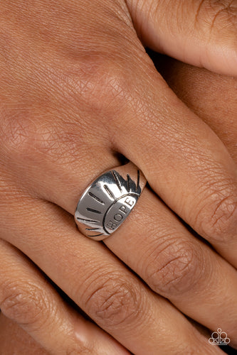 Paparazzi Accessories: Hope Rising - Silver Inspirational Ring