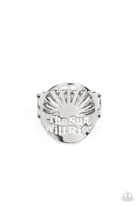 Paparazzi Accessories: The Dawn After Tomorrow - White Inspirational Ring