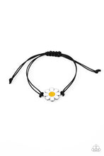 Load image into Gallery viewer, Paparazzi Accessories: DAISY Little Thing - Black Smiley Face Bracelet