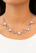 Load image into Gallery viewer, Paparazzi Accessories: Contemporary Cupid Necklace &amp; Sentimental Sweethearts Bracelet - Pink SET