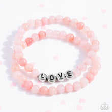 Load image into Gallery viewer, Paparazzi Accessories: Devoted Dreamer - Pink &quot;LOVE&quot; Bracelet