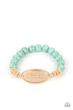 Load image into Gallery viewer, Paparazzi Accessories: Bedouin Bloom - Gold Inspirational Bracelet