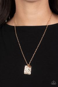 Paparazzi Accessories: Divine Devotion - Gold Inspirational Necklace