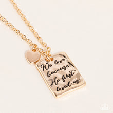 Load image into Gallery viewer, Paparazzi Accessories: Divine Devotion - Gold Inspirational Necklace