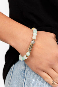 Paparazzi Accessories: Serene Season - Blue Inspirational Bracelet