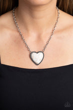 Load image into Gallery viewer, Paparazzi Accessories: Authentic Admirer - White Heart Necklace