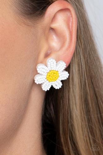 Paparazzi Accessories: Sensational Seeds - White Earrings