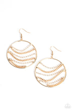 Load image into Gallery viewer, Paparazzi Accessories: Fighting Fortune - Gold Earrings