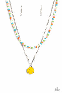 Paparazzi Accessories: High School Reunion - Multi Smiley Face Necklace