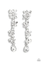 Load image into Gallery viewer, Paparazzi Accessories: LIGHT at the Opera - White Earrings - EXCLUSIVE 2023 Empower Me Pink