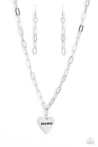 Paparazzi Accessories: Mama Cant Buy You Love - Silver Mothers Day Necklace
