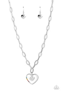 Paparazzi Accessories: Refulgent Romance - Multi Heart Necklace