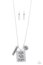 Load image into Gallery viewer, Paparazzi Accessories: Sunshine Sight - Silver Inspirational Necklace