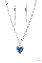 Load image into Gallery viewer, Paparazzi Accessories: Kiss and SHELL - Blue Heart Necklace