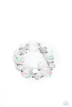 Load image into Gallery viewer, Paparazzi Accessories: Discus Throw - White Iridescent Bracelet