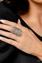 Load image into Gallery viewer, Paparazzi Accessories: Rippling Rarity - White Ring - EXCLUSIVE 2023 Empower Me Pink